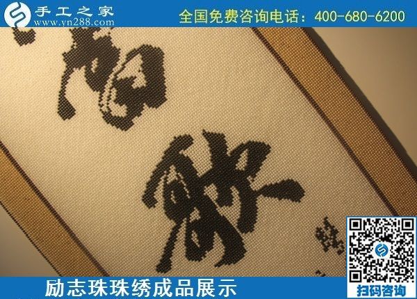 6月9日，沒有年齡限制，做手工活掙錢，選簡單好做、技術(shù)門檻低的外發(fā)加工手工活，勵志珠珠繡成品實(shí)拍